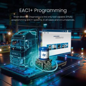 EAC1+ Programming Knorr-Bremse Diagnostics is the only tool capable of fully programming EAC1+ systems, in all cases and circumstances.