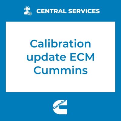 Cummins ECM calibration update (Central Services)