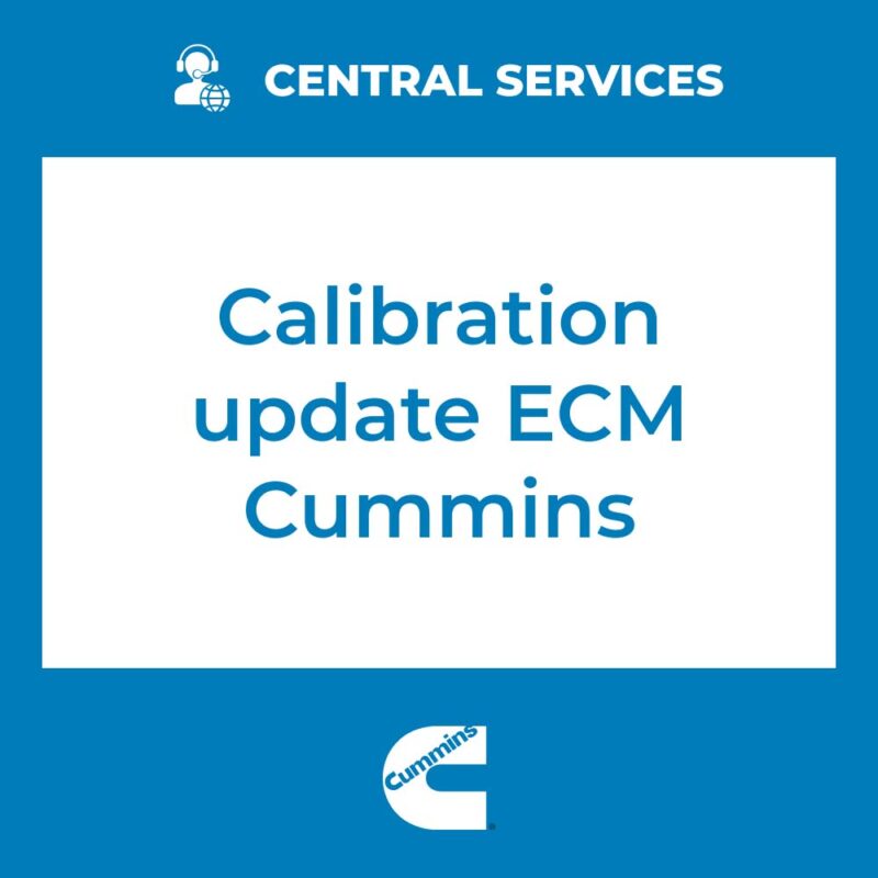Cummins ECM calibration update (Central Services)