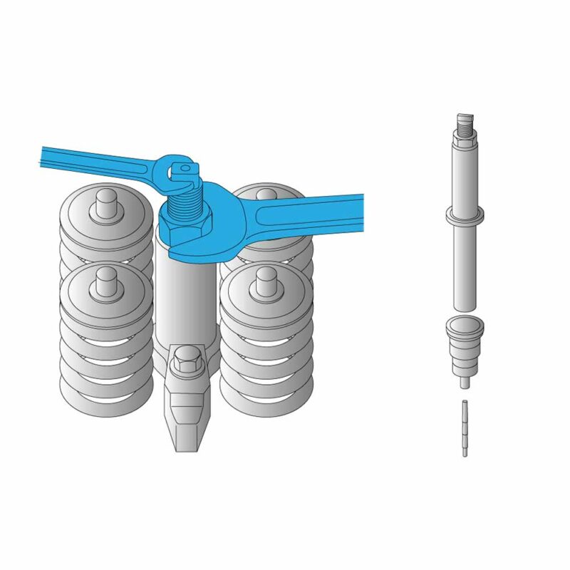 Tool to assemble the injector sleeve on VOLVO/Renault Engines (7.8mm diameter)