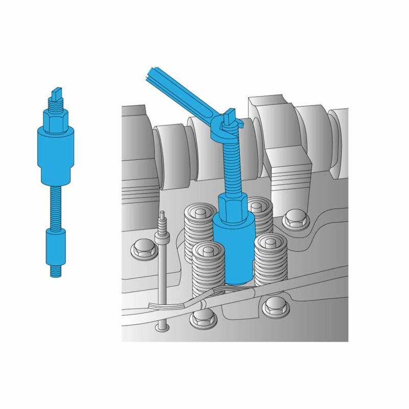 Tool to remove the injector sleeve on VOLVO/Renault Engines - 50105063
