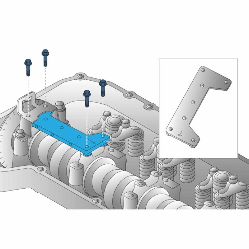 Kit to measure the camshaft lobe deviation. Engine D13K/DTI13