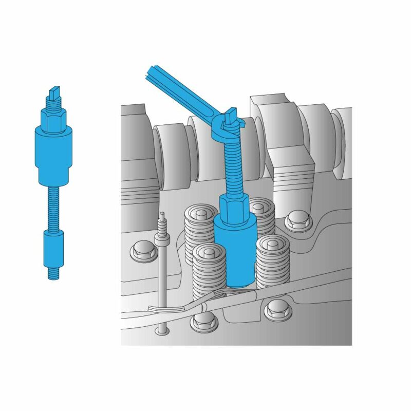 Copper Injector Sleeve Removal/assembly Kit. Volvo/Renault