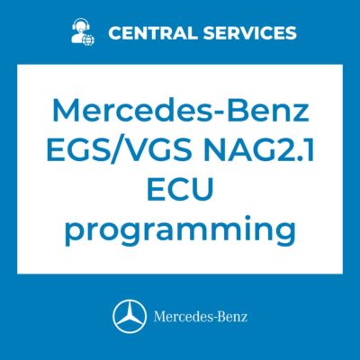 Mercedes-Benz EGS/VGS NAG2.1 ECU  programming (Central Services)