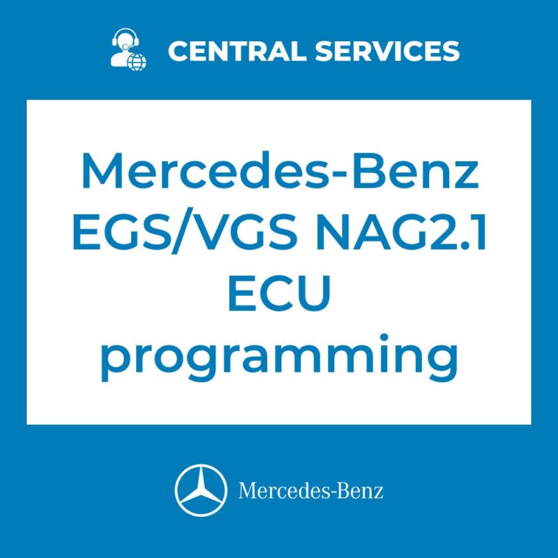 Mercedes-Benz EGS/VGS NAG2.1 ECU  programming (Central Services)