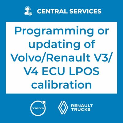 Programming or updating of Volvo/Renault V3/V4 ECU LPOS calibration (Central Services)