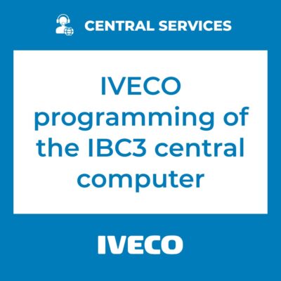 IVECO programming of the IBC3 central computer (Central Services)
