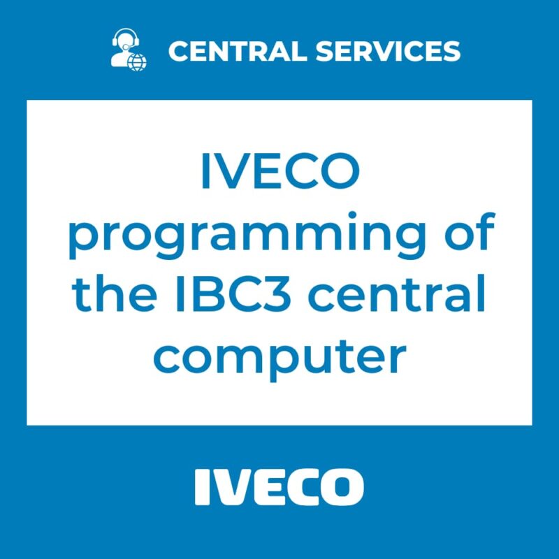 IVECO programming of the IBC3 central computer (1 coin required) (Central Services)