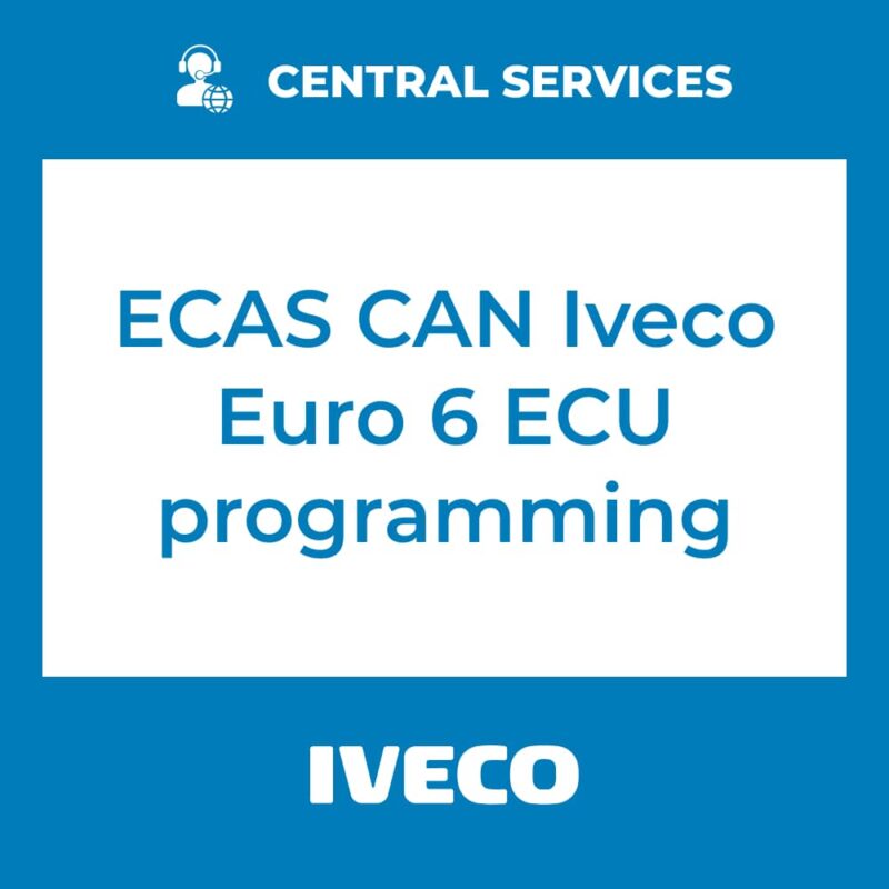 ECAS CAN Iveco Euro 6 ECU programming (Central Services)