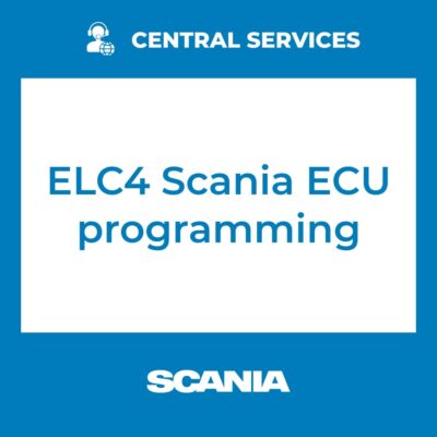 ELC4 Scania ECU programming (Central Services)