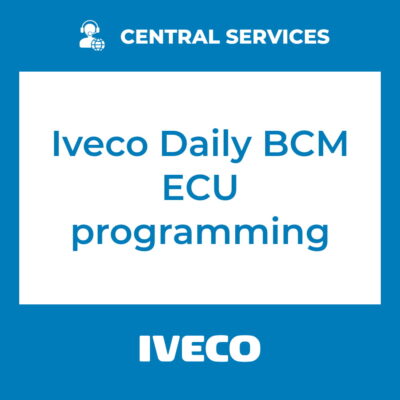Iveco Daily BCM ECU programming (Central Services) - 71101035