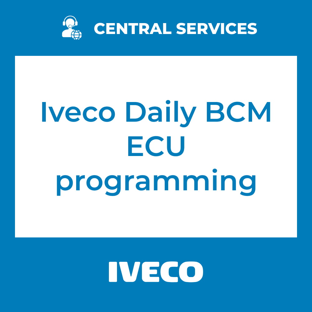Iveco Daily BCM ECU programming (Central Services) - 71101035