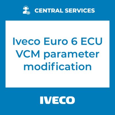 Iveco Euro 6 ECU VCM parameter modification (Central Services)