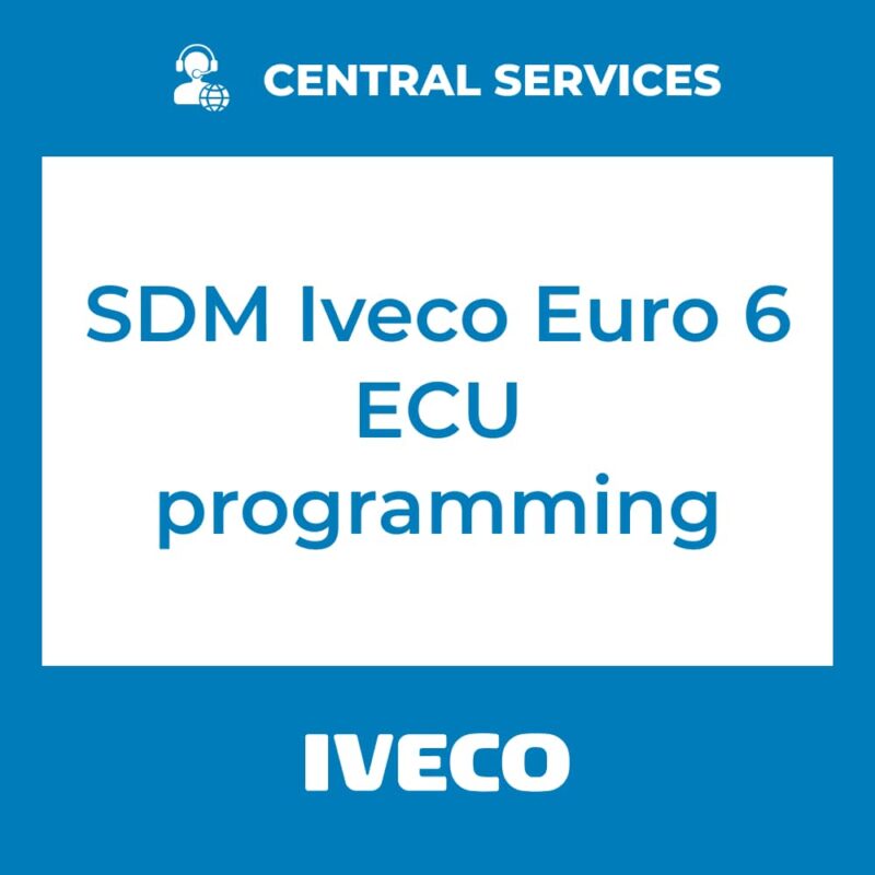 SDM Iveco Euro 6 ECU programming (Central Services)