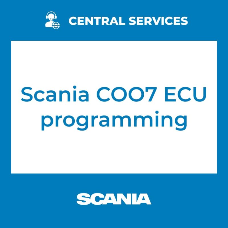Scania COO7 ECU programming (Central Services)