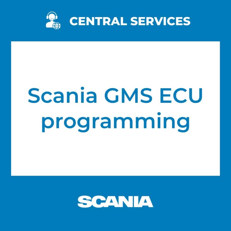 Scania GMS ECU programming (Central Services)