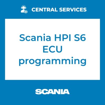 Scania HPI S6 ECU programming (Central Services)