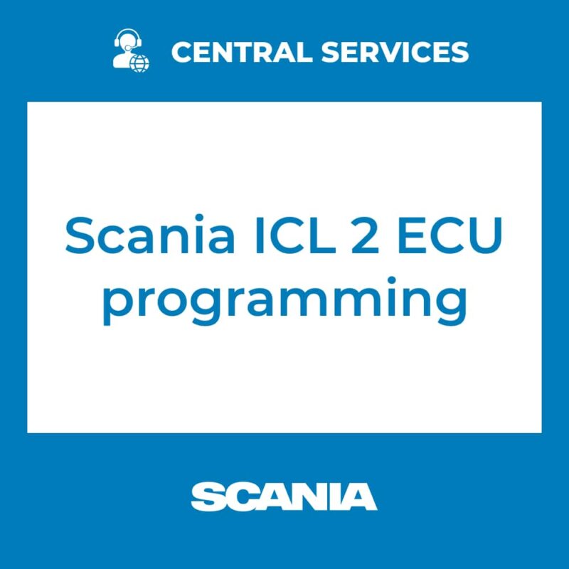 Scania ICL 2 ECU programming (Central Services)