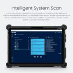 Intelligent System Scan. In only a few minutes, System Scan scans through all the systems in the vehicle and displays the possible fault codes that are stored in each system. You get a quick overview of the actual status of the entire vehicle. Once complete, you can select a specific control system to analyse the results further.