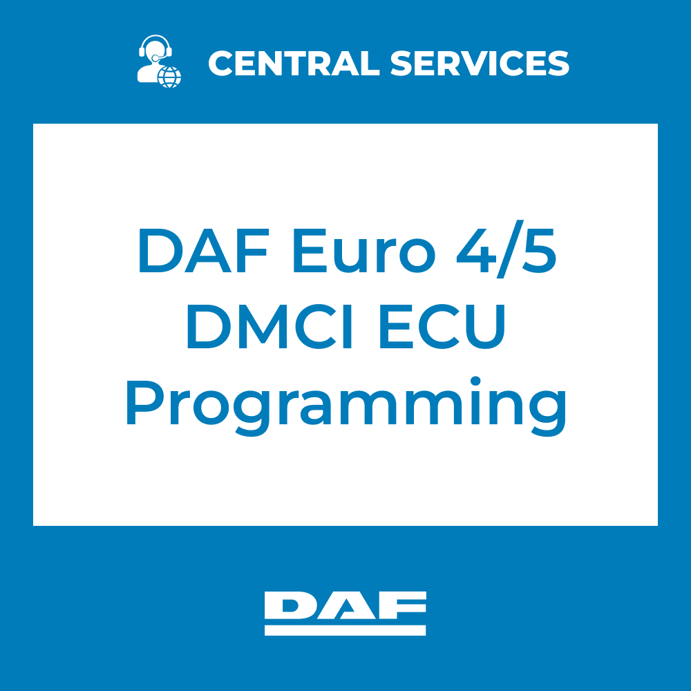DAF Euro 4/5 DMCI ECU Programming (Central Services) - 71101013