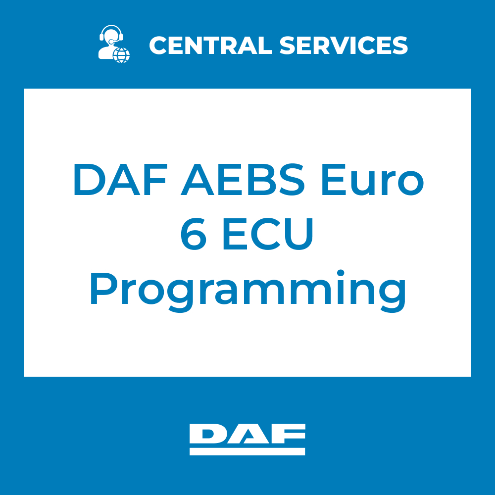 DAF AEBS Euro 6 ECU Programming (Central Services) - 71101014