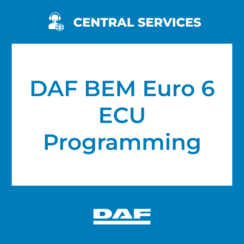 DAF BEM Euro 6 ECU Programming (Central Services) - 71101015