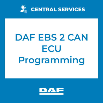 DAF EBS 2 CAN ECU Programming (Central Services) - 70810047