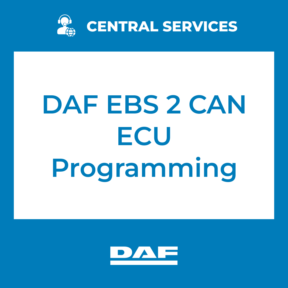 DAF EBS 2 CAN ECU Programming (Central Services) - 70810047