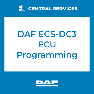 DAF ECS-DC3 ECU Programming (Central Services) - 70810039