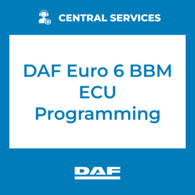 DAF Euro 6 BBM ECU Programming (Central Services) - 70810057