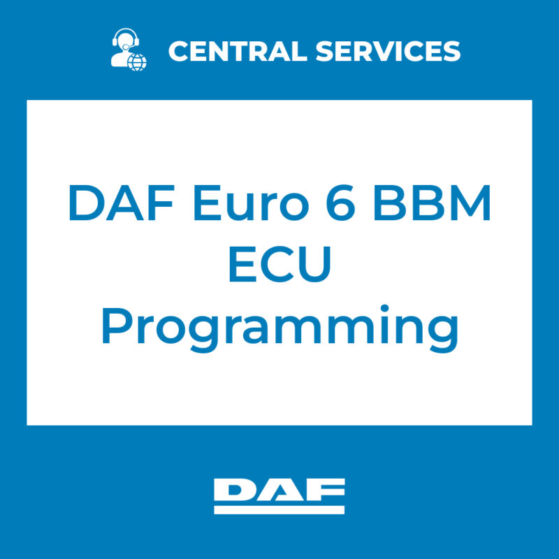 DAF Euro 6 BBM ECU Programming (Central Services) - 70810057 - Eclipse ...