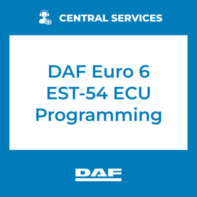 DAF Euro 6 EST-54 ECU Programming (Central Services) - 70810037