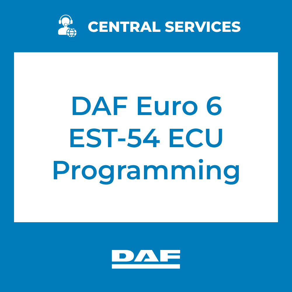 DAF Euro 6 EST-54 ECU Programming (Central Services) - 70810037