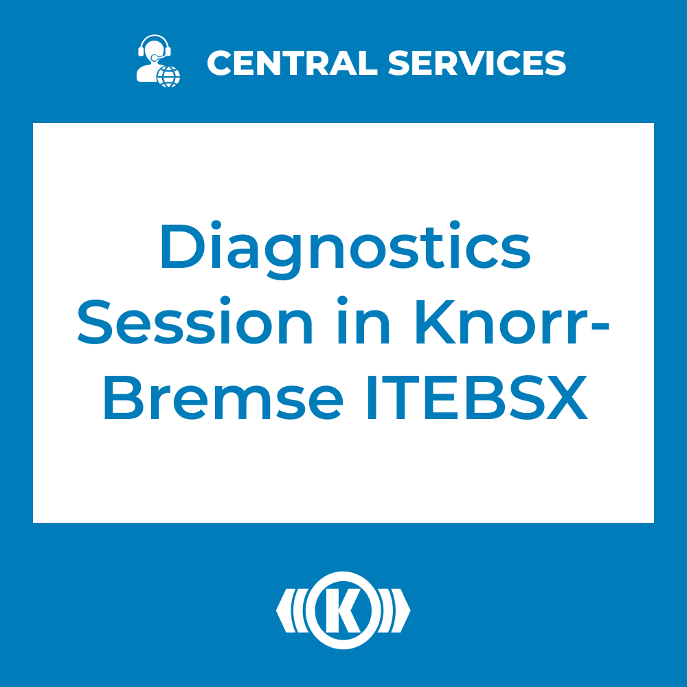 Diagnostics Session in Knorr-Bremse ITEBSX (Central Services) - 71101043