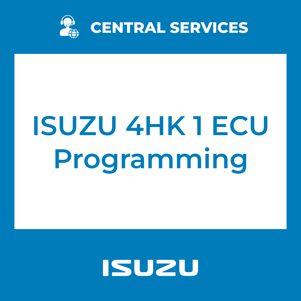ISUZU 4HK1 ECU Programming (Central Services) - 71101010