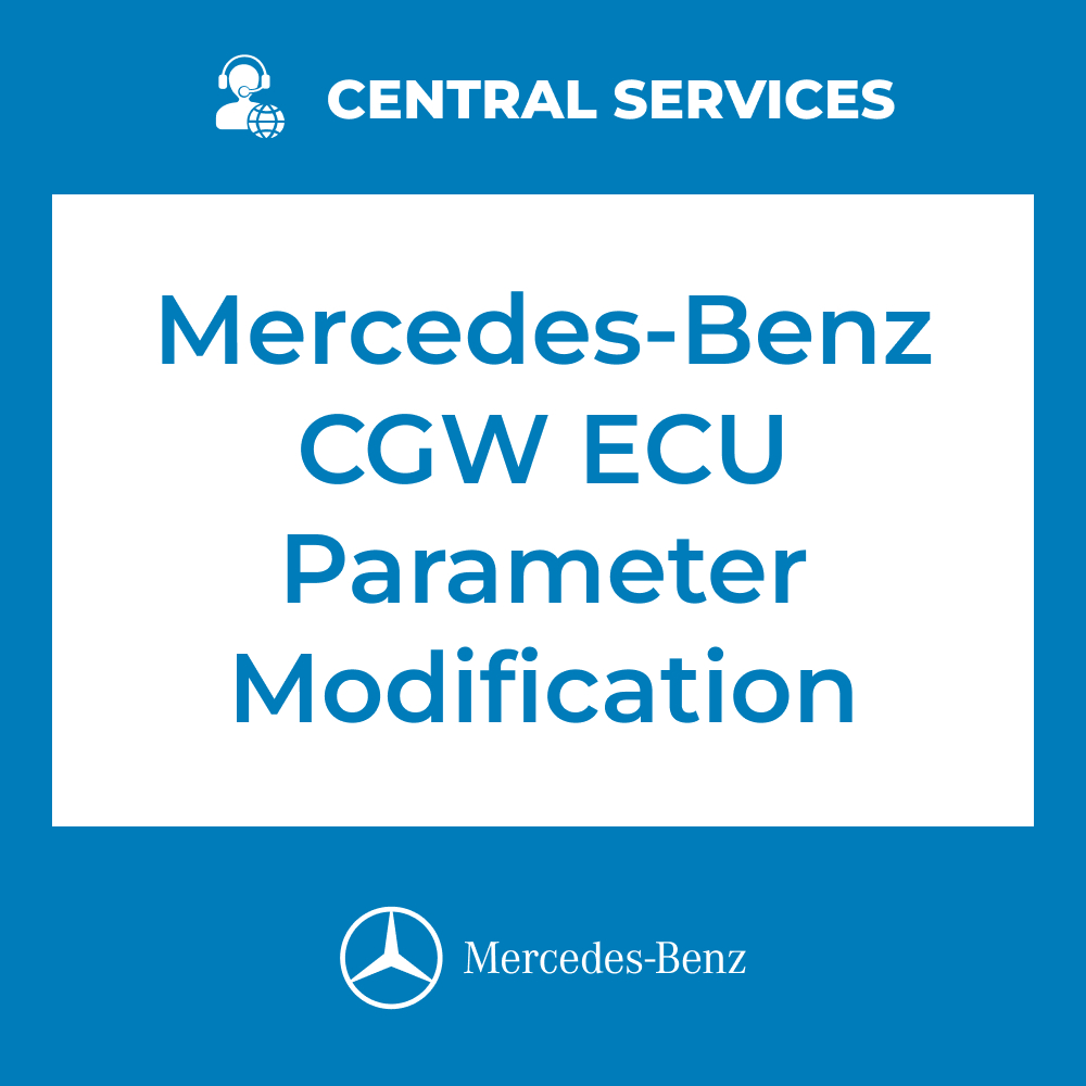 Mercedes-Benz CGW ECU Parameter Modification (Central Services) - 71101047