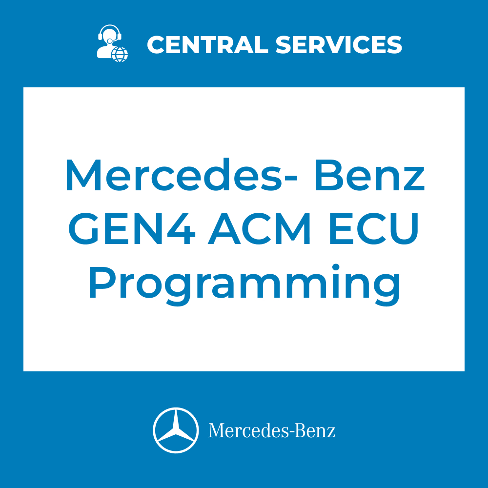 Mercedes-Benz GEN4 ACM ECU Programming (Central Services) - 70810024