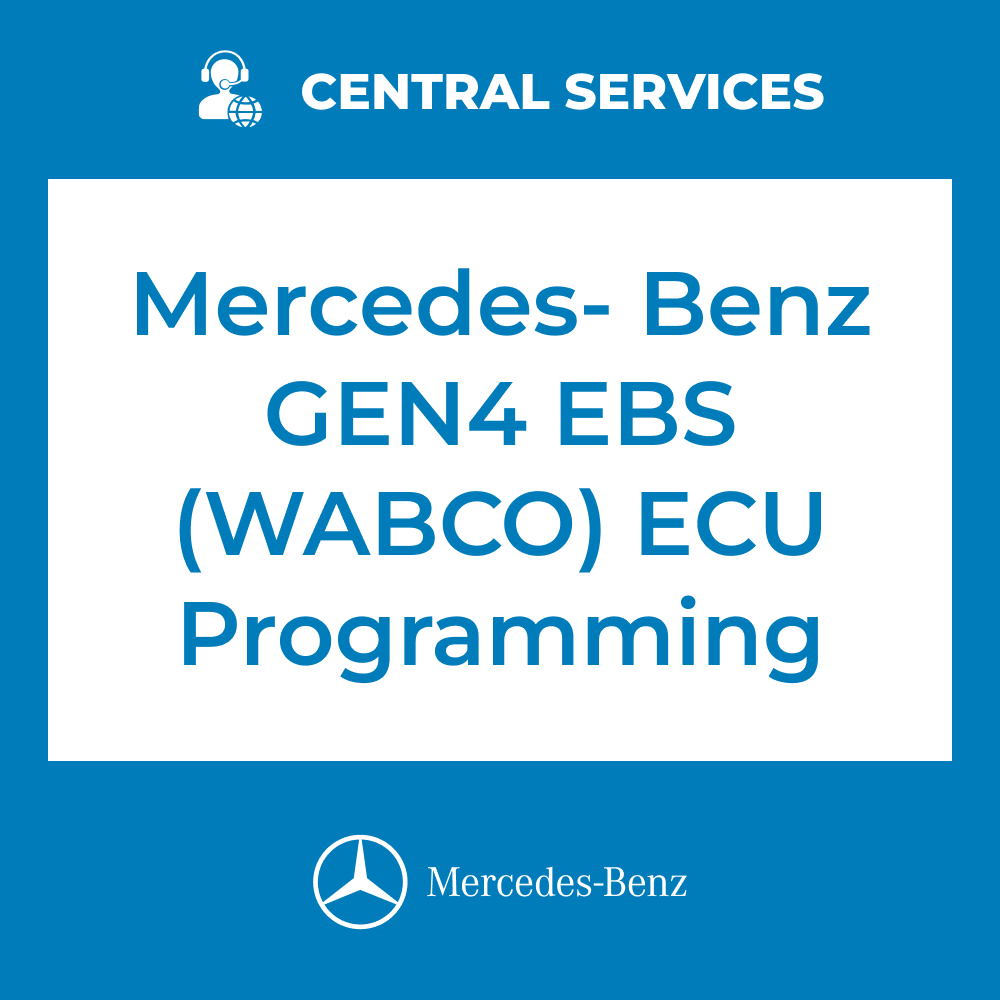 Mercedes-Benz GEN4 EBS (WABCO) ECU Programming (Central Services) - 70810026