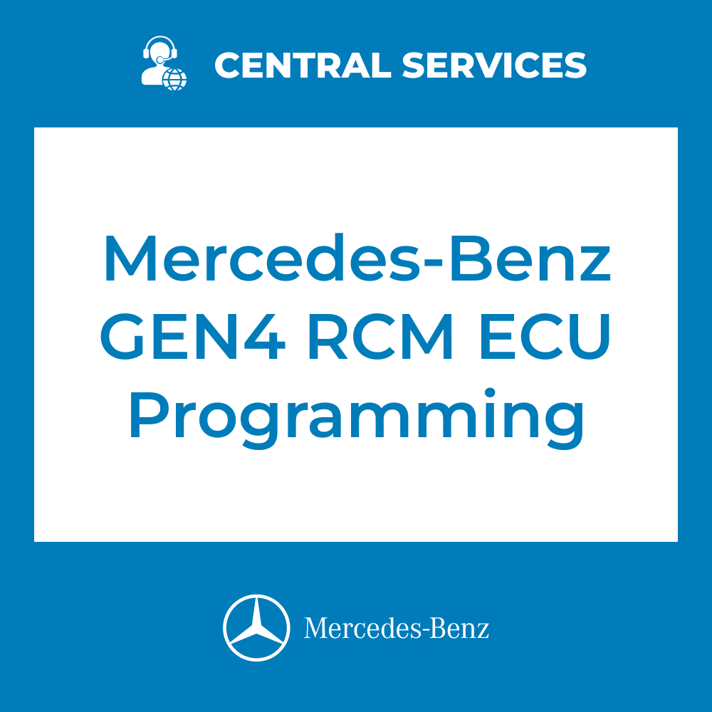 Mercedes-Benz GEN4 RCM ECU Programming (Central Services) - 70810044