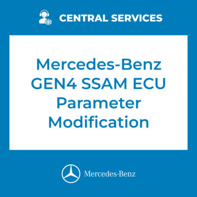 Mercedes-Benz GEN4 SSAM ECU Parameter Modification (Central Services) - 71101003