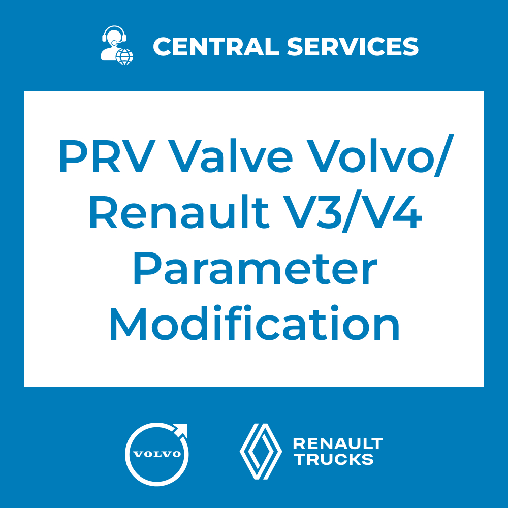 PRV Valve Volvo/Renault V3/V4 Parameter Modification (Central Services) - 70810049