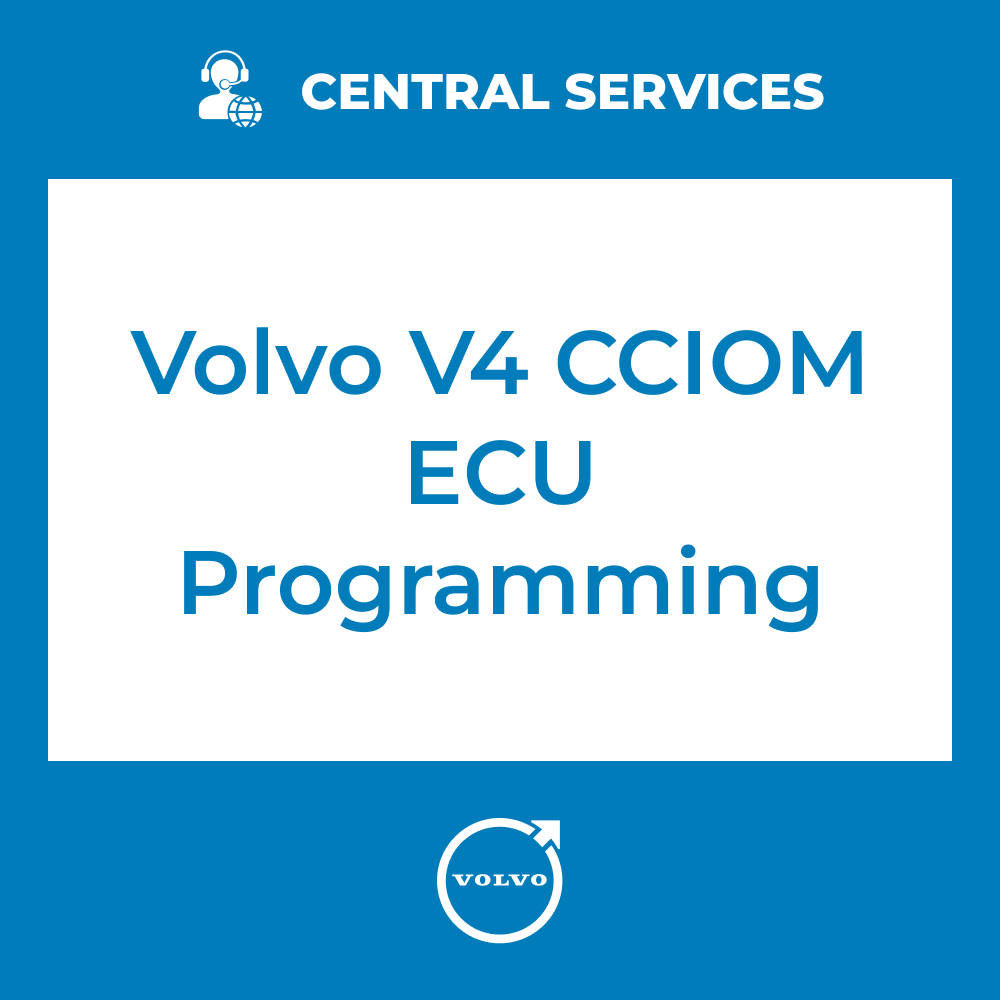 Volvo V4 CCIOM ECU Programming (Central Services) - 71101016