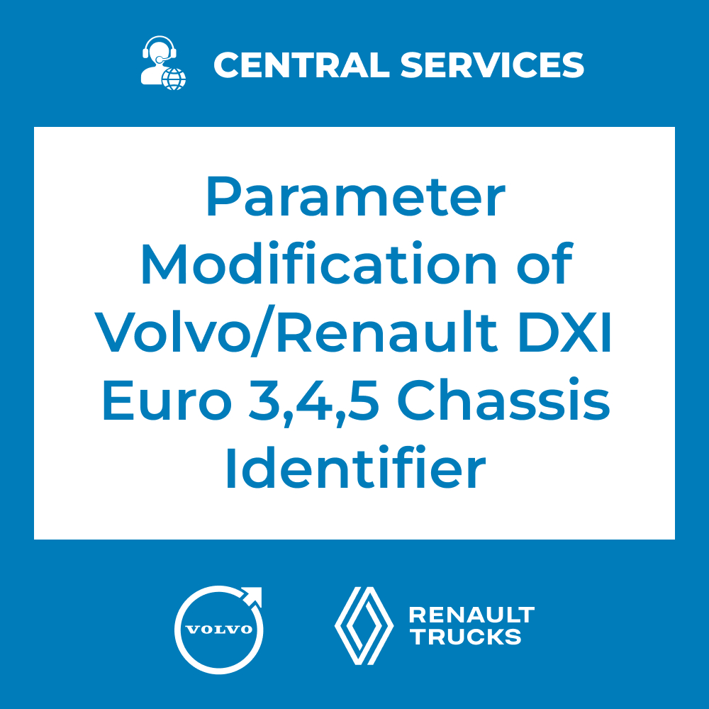 Parameter Modification of Volvo/Renault DXI Euro 3, 4, 5 Chassis Identifier (Central Services) - 70810035