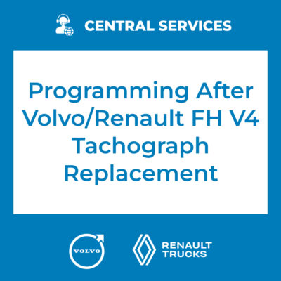 Programming After Volvo/Renault FH V4 Tachograph Replacement (Central Services) - 71101048