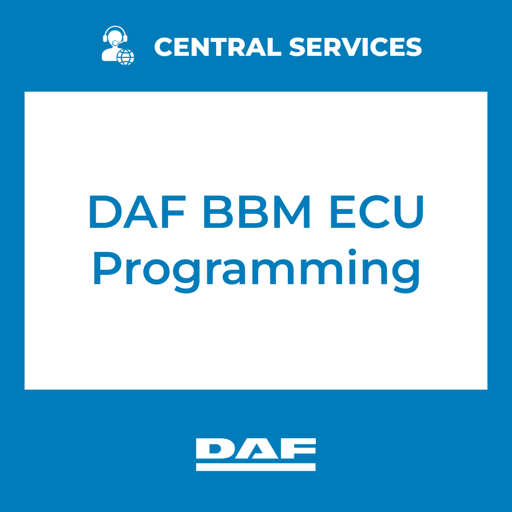 DAF BBM ECU Programming (Central Services) - 71101090