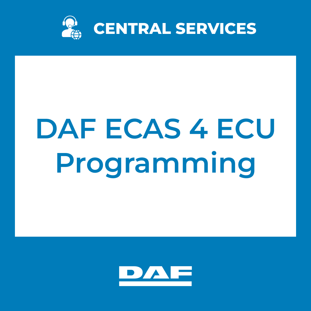 DAF ECAS 4 ECU Programming (Central Services) - 71101098