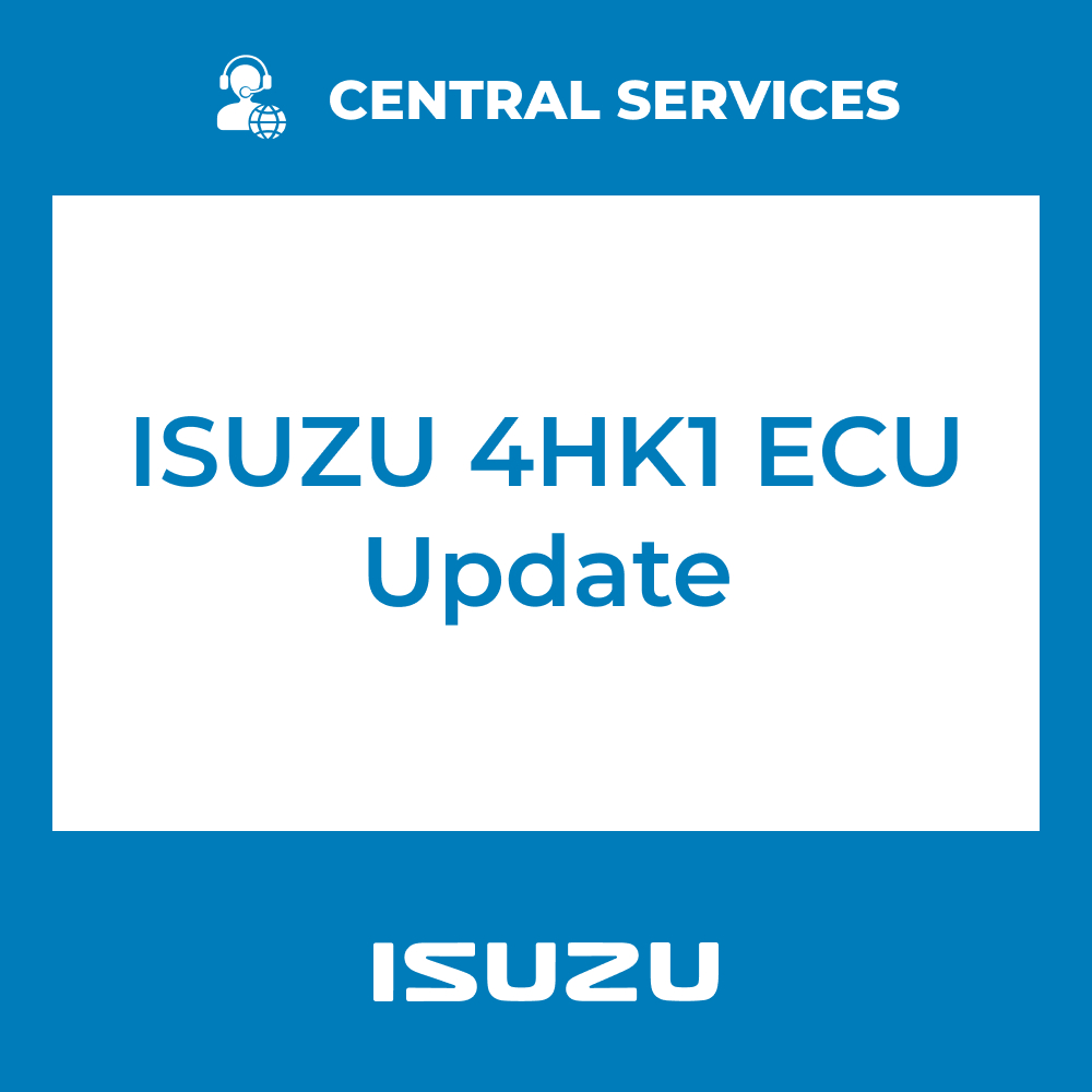 ISUZU 4HK1 ECU Update (Central Services) - 71101112