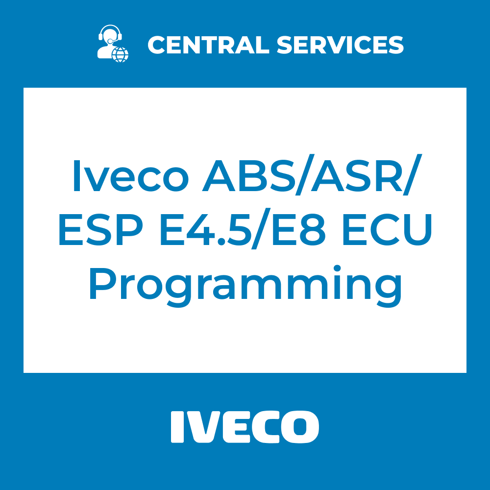 Iveco ABS/ASR/ESP E4.5/E8 ECU Programming (Central Services) - 71101085