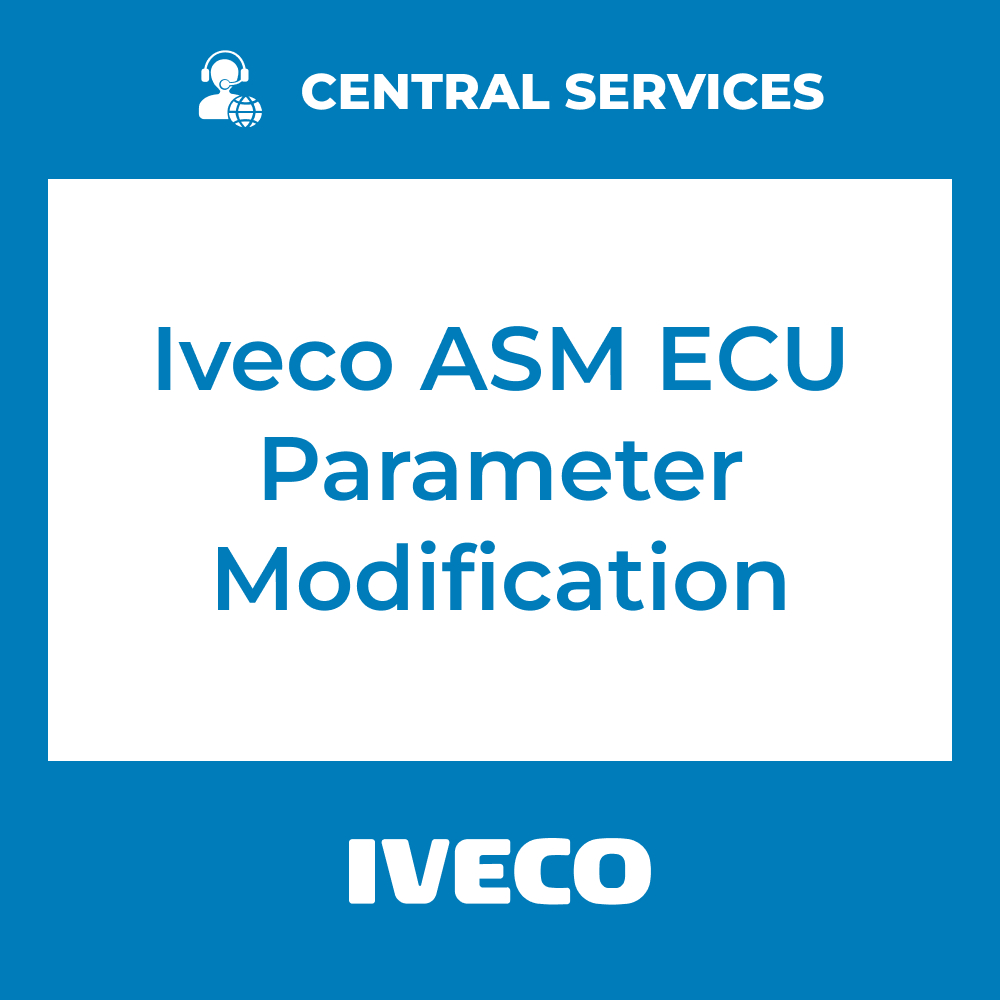 Iveco ASM ECU Parameter Modification (Central Services) - 71101092