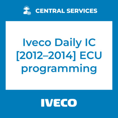 Iveco Daily IC [2012–2014] ECU Programming (Central Services) - 71101087